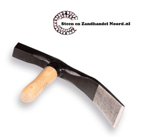 Straathamer met houten steel, bekbreedte 70 mm