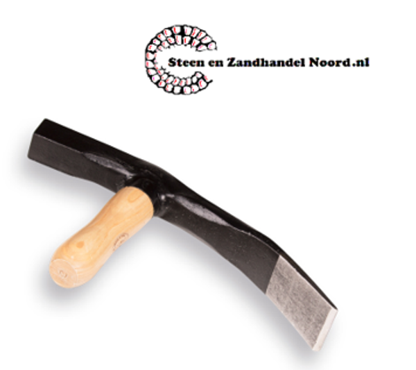 Straathamer met houten steel, bekbreedte 40 mm