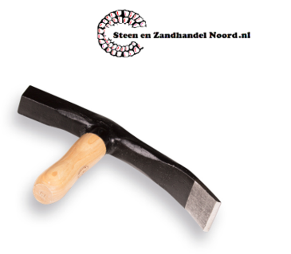Straathamer Model BRABANT met houten steel, korte bles 175 mm, bekbreedte 50 mm