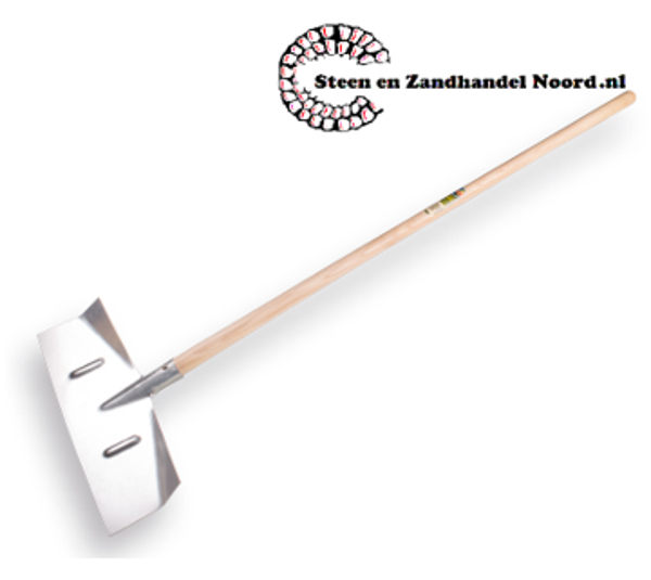 Sneeuwschuiver - slijkschuiver ATLAS plaatstaal, recht model 50 x 18 cm, met ESSEN steel 130 x 4 cm