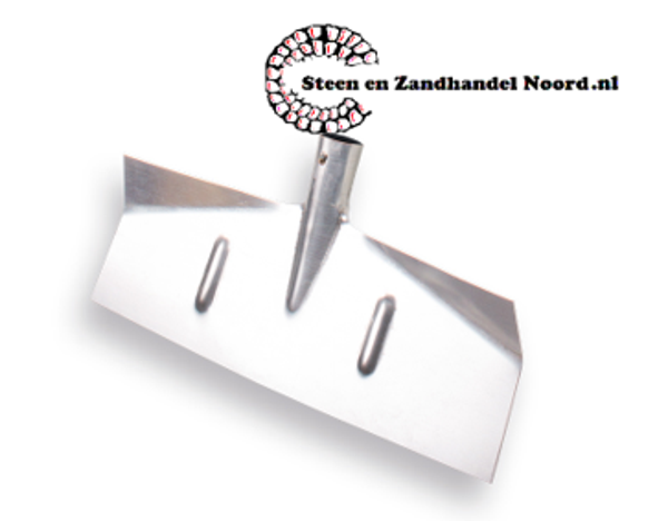 Sneeuwschuiver - slijkschuiver ATLAS plaatstaal, recht model 40 x 18 cm, zonder steel