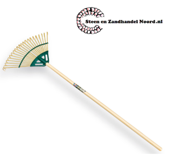 Bamboe Gazonhark Groen met steel 120 x 2,4 cm