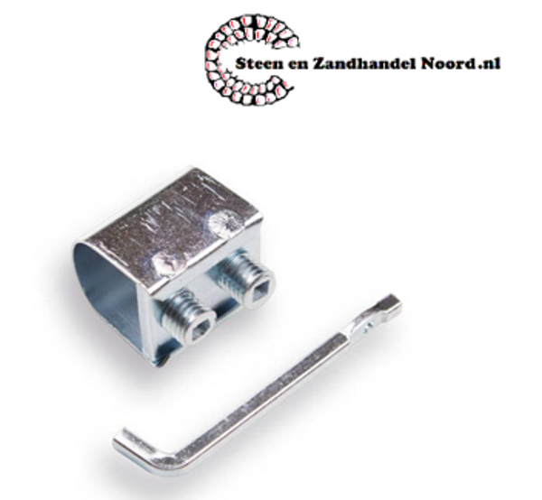 Zeisring klein, 35x30mm, voor stalen zeisboom, met sleutel