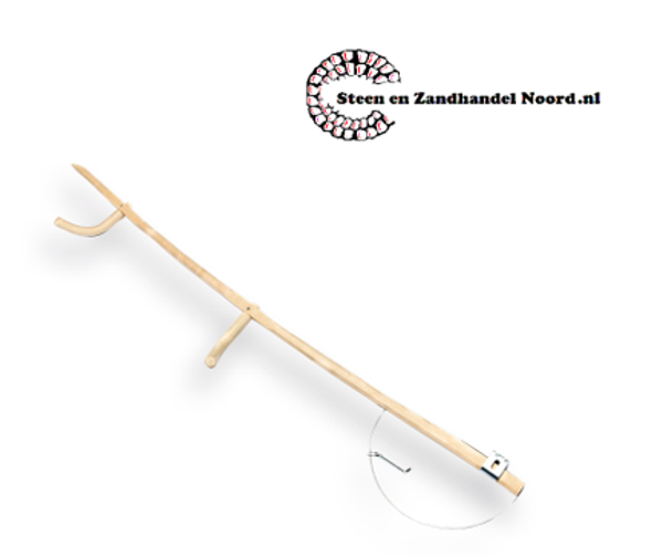 Zeisboom Hout gebogen compleet met beslag 175 cm.