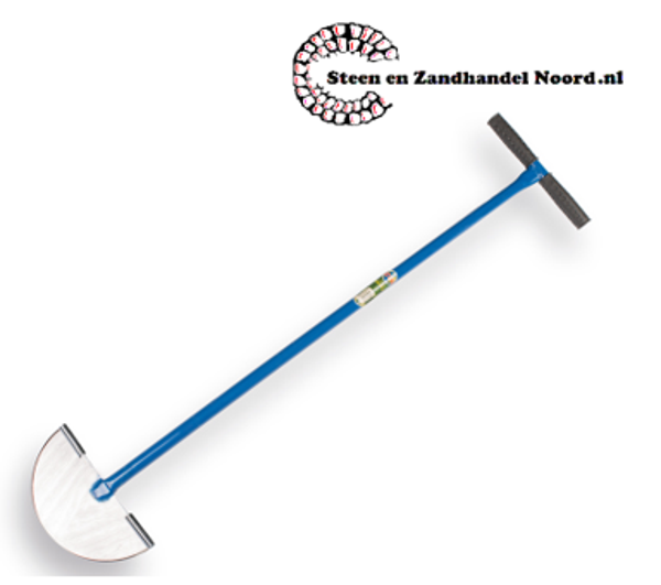 Graskantsteker Gesmeed Blauw met metalen buissteel