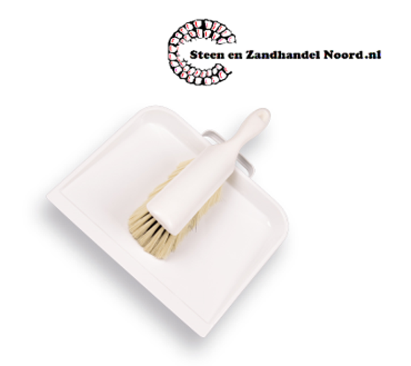 Stofblik VERO metaal met korte greep, met zachte PPN handveger