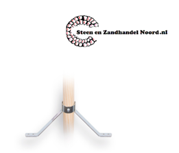 Stokhouder SOLIDE voor steel met diameter 24 mm.