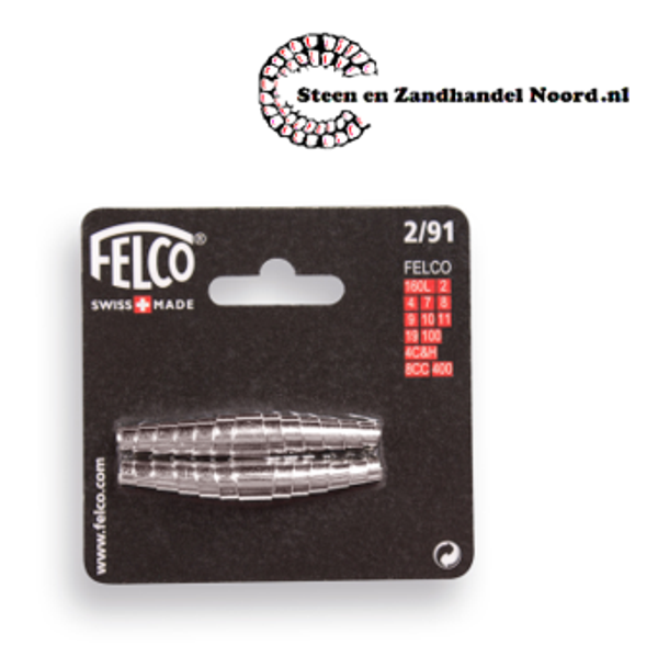 Veer Felco 2/91 (2 stuks op blister), voor Felco 2, 4, 7, 8, 9, 10 en 11