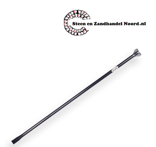Gesmede koevoet, De Wit, lengte 150 x 3,0 cm. met klauw en beitel