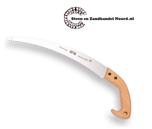 Snoeizaag Bahco type 4212-14"-6T, 36 cm met houten greep. Naslijpbaar