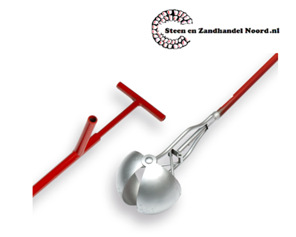 E315 Putschep 13 cm, Rond model, met steel 150 cm