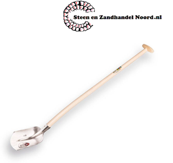 Schepbats ABC 1/2 0 gepolijst, met ATLAS schopsteel 110 cm gebogen.