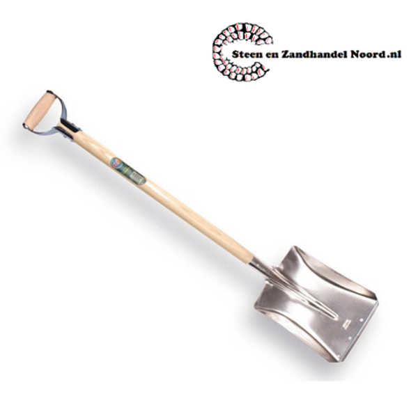 Ballastschop OFFNER Aluminium met strip en ATLAS YD-steel 95 cm. gebogen.