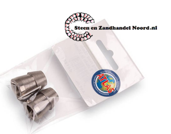 Ronde wiggen 18 mm breed, per 2 stuks.