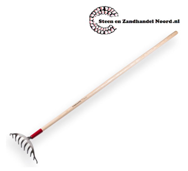 Rozenhark FISKARS CLASSIC, geharde metalen tanden, met essen steel