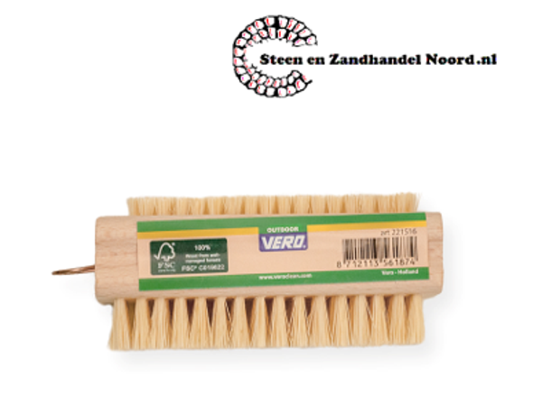 Nagelborstel, VERO, hout met tampico + haak