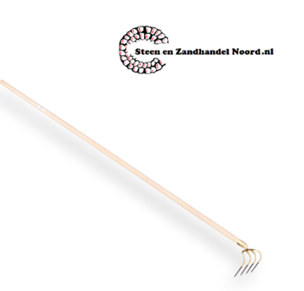 Mesthaak OFFNER 4 tanden, 21cm lang, met tapse steel 270 cm