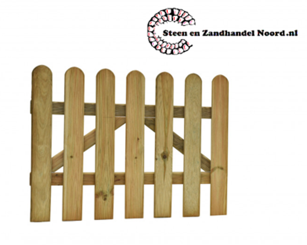 Reliëf rechthekpoort 100 x 60 cm, groen geïmpregneerd