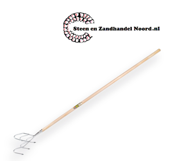 Cultivator 5 tands VERZINKT met steel 150 x 2,8 cm