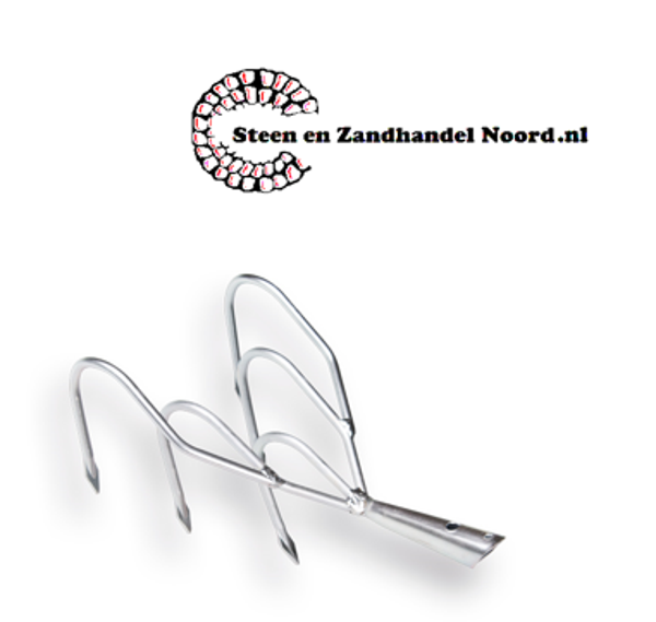 Cultivator 5 tands VERZINKT zonder steel