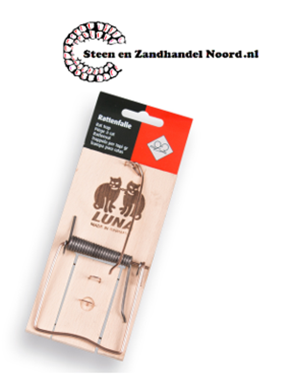 Rattenval Hout LUNA Los. Per stuk op blister