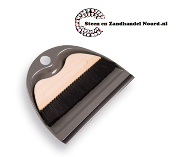 Stofblik BliXs metaal met rubberen strip en magneet handveger