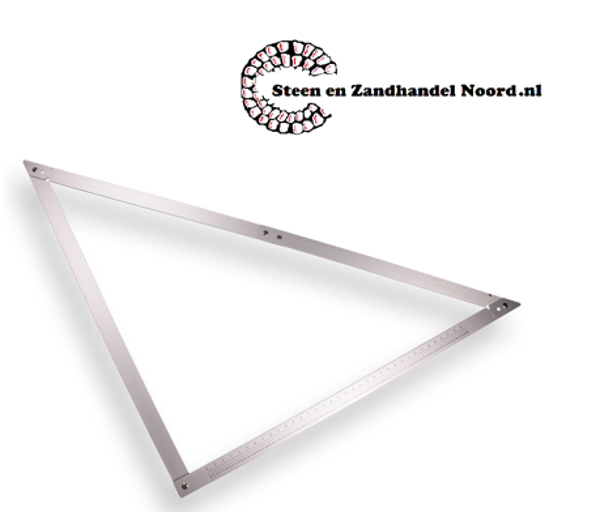 LABORA opvouwbare aluminium vouwhaak in nylon draagtas, afmeting 120x120 cm