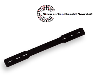 Riem 27 cm, rubber, voor harmonica kniebeschermer