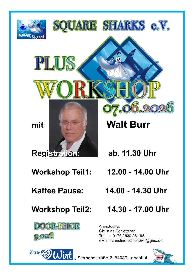 7.6.2026 Plus Workshop mit Walt