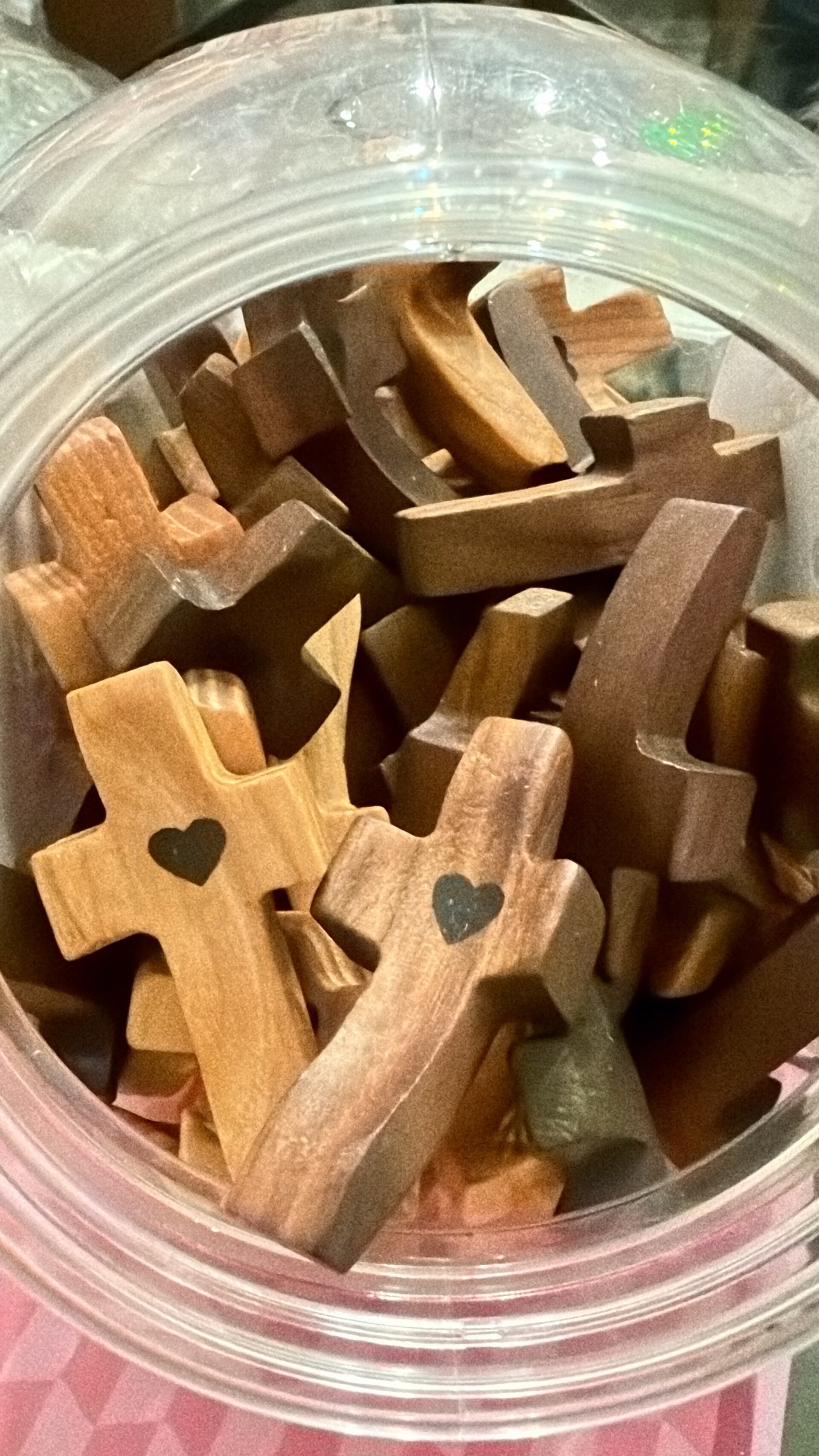 Wooden Hand Prayer Crosses