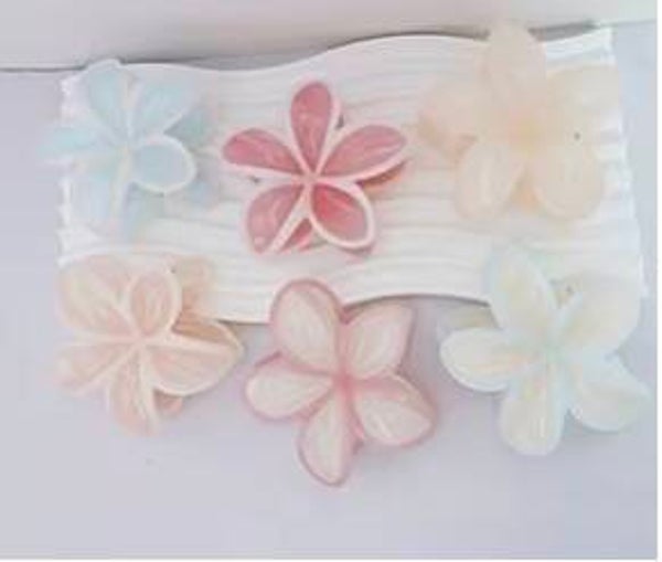 Floral Claw Clips