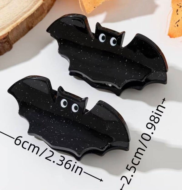 Medium Bat Hair Claw Clips