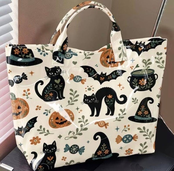 Black Cate PVC Tote