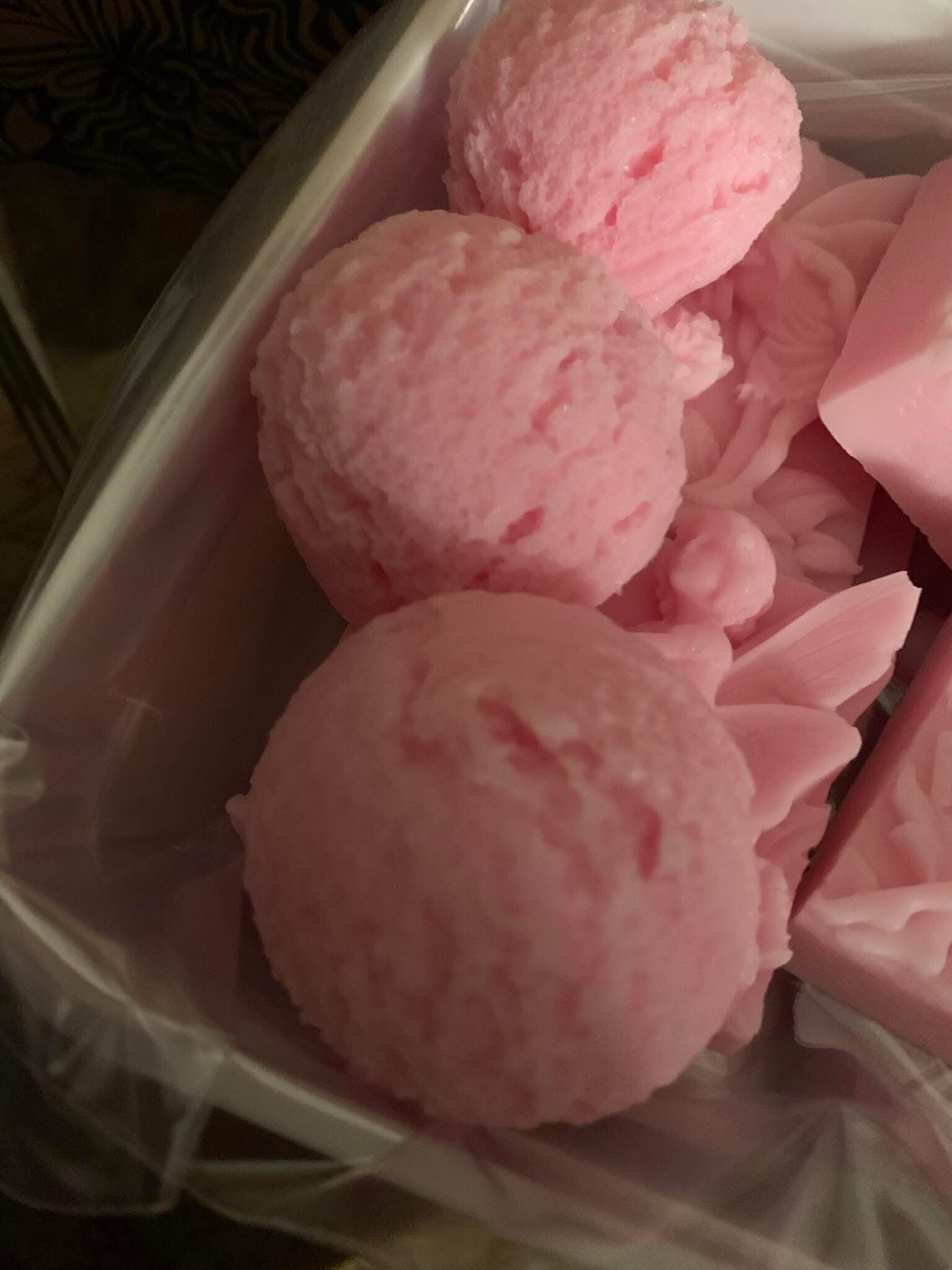 Goats Milk soap scoops (3)