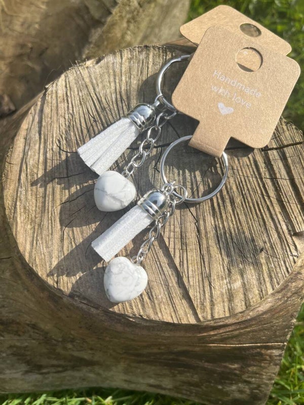 Howlite Keyring
