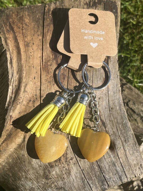Topaz Jade Keyring