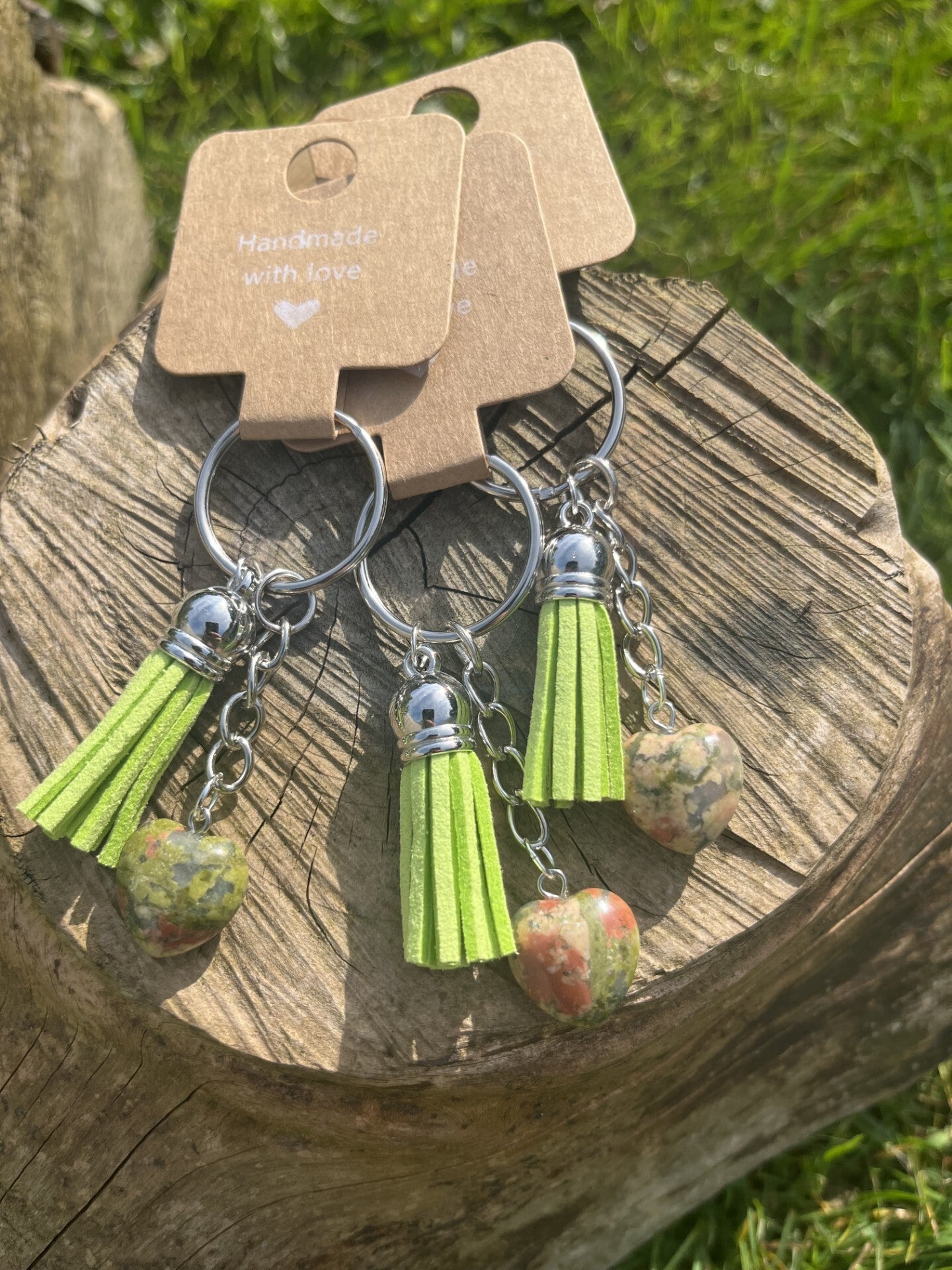 Unakite Keyring