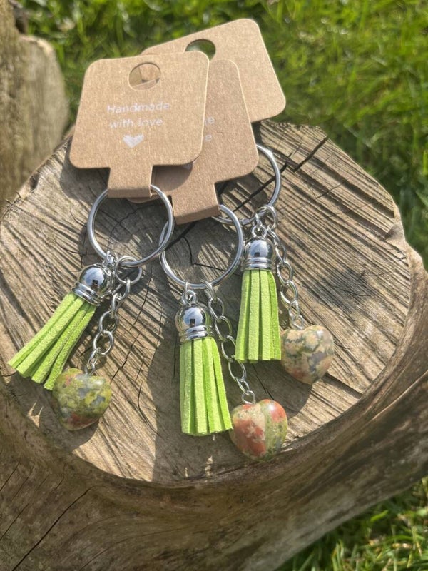Unakite Keyring