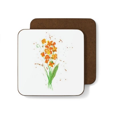 Orange Flower Coaster