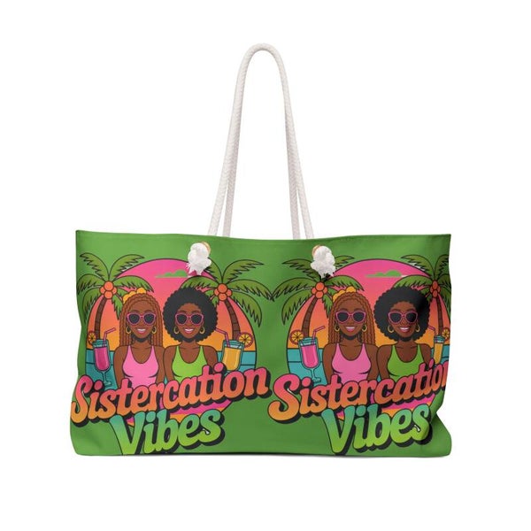 The Charlene Sistercation Vibes Weekender Bag – Perfect for Travel & Relaxation