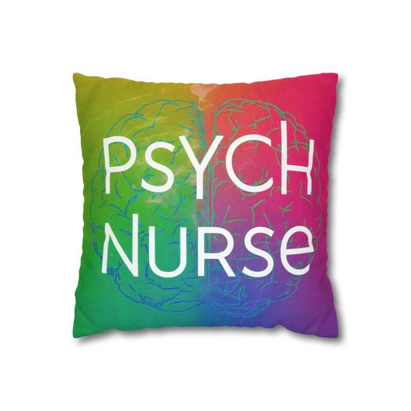 Psych Nurse .Spun Polyester Square Pillowcase