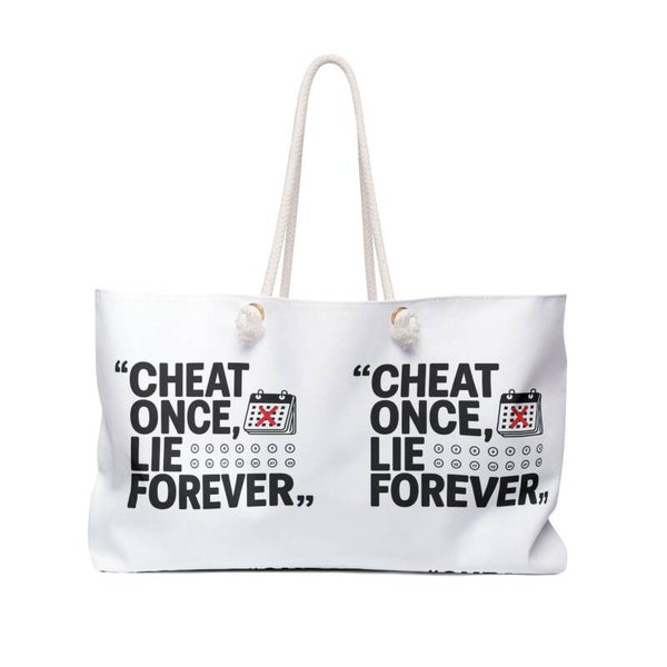 Cheat Once Lie FOREVER-Weekender Bag