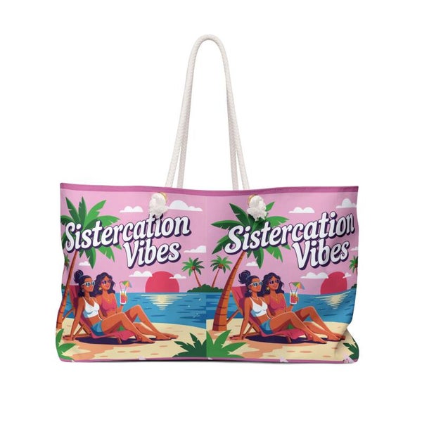 Janelle Sistercation Vibes Weekender Bag – Perfect for Travel & Relaxation