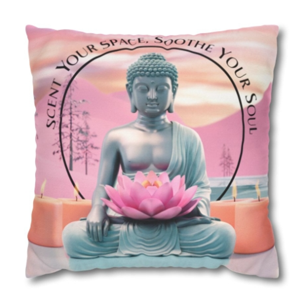 SCENT YOUR SPACE-Spun Polyester Square Pillowcase