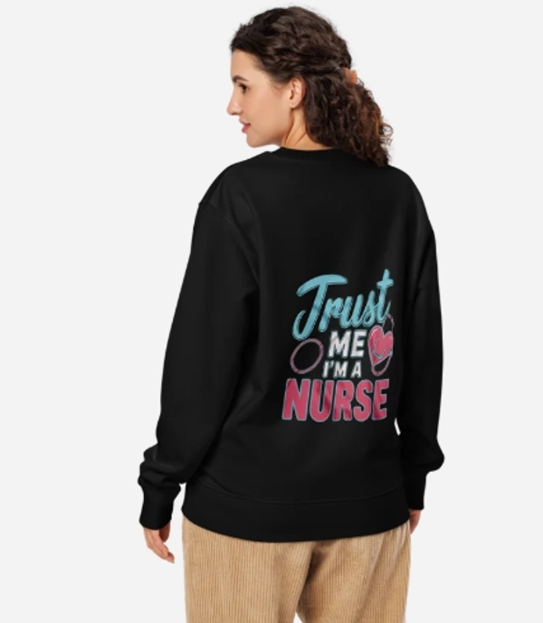 Nursing is the Work of Heart. Unisex organic sweatshirt