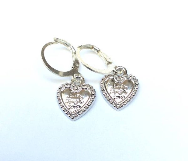 Heart Earrings Silver