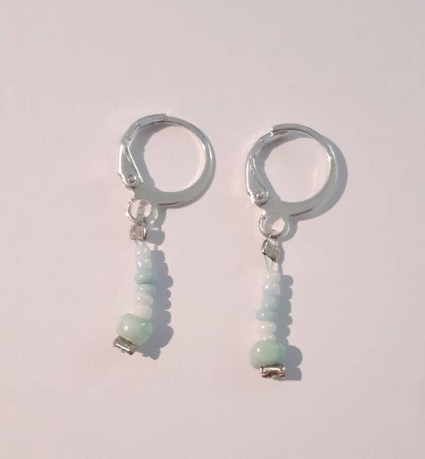 Beads Earrings Silver