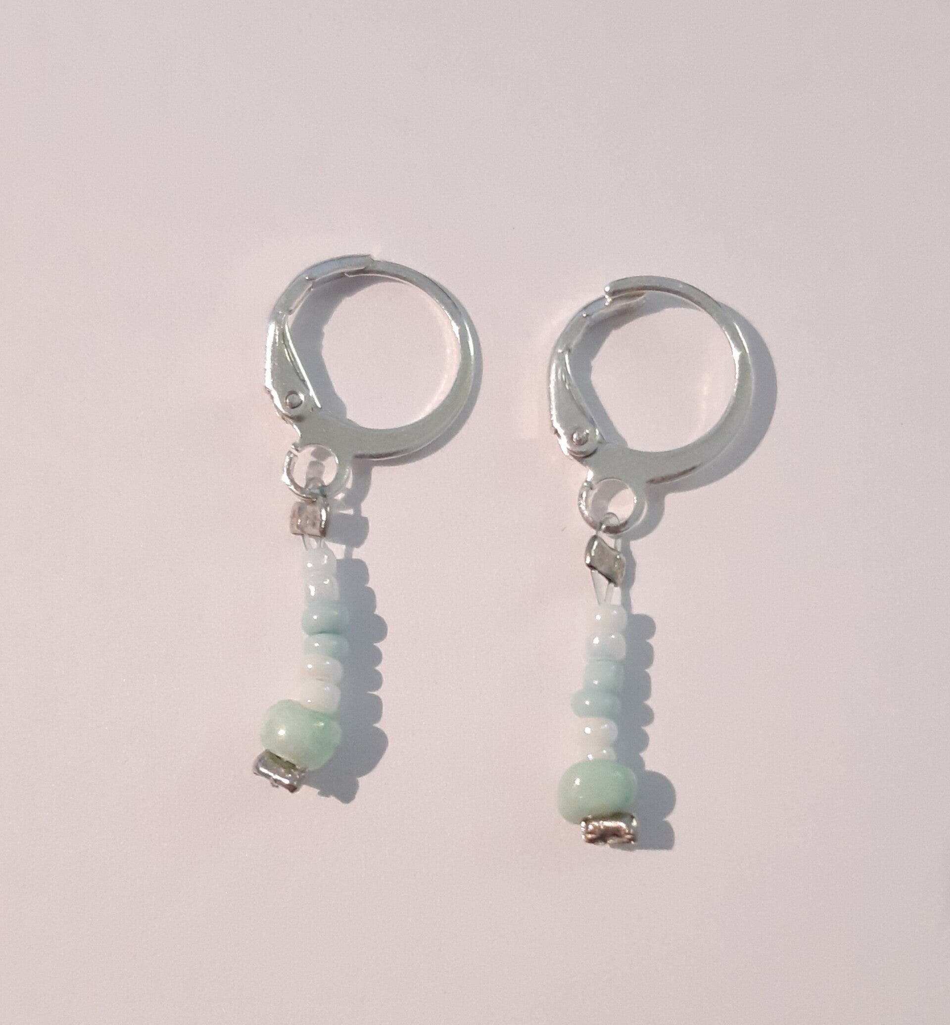 Beads Earrings Silver