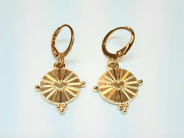 Harte Coin Earrings Gold