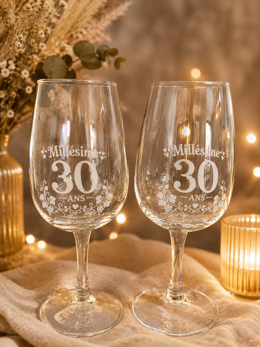 Verres a vin gravé personnalisé